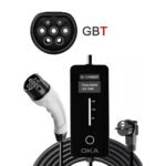 شاحن أوكا المحمول للسيارات الكهربائية (شاحن EV) GBT مقاوم للغبار ورذاذ الماء، 16 أمبير، 3.5 كيلو واط / موديل TurboVolt
