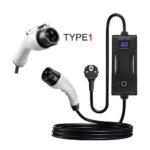 Oka Portable Electric Vehicle (EV) Charger TYPE1, Dustproof and Water Spray Resistant, 16 Amp, 3.5 kW / Portable Mode2