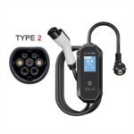 Oka Portable EV Charger  TYPE2 – Dust and Splash-Resistant, Wi-Fi Enabled, 16A, 3.5kW